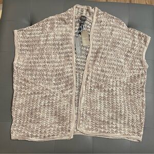 New Chico's Beige Open Knit Cardigan